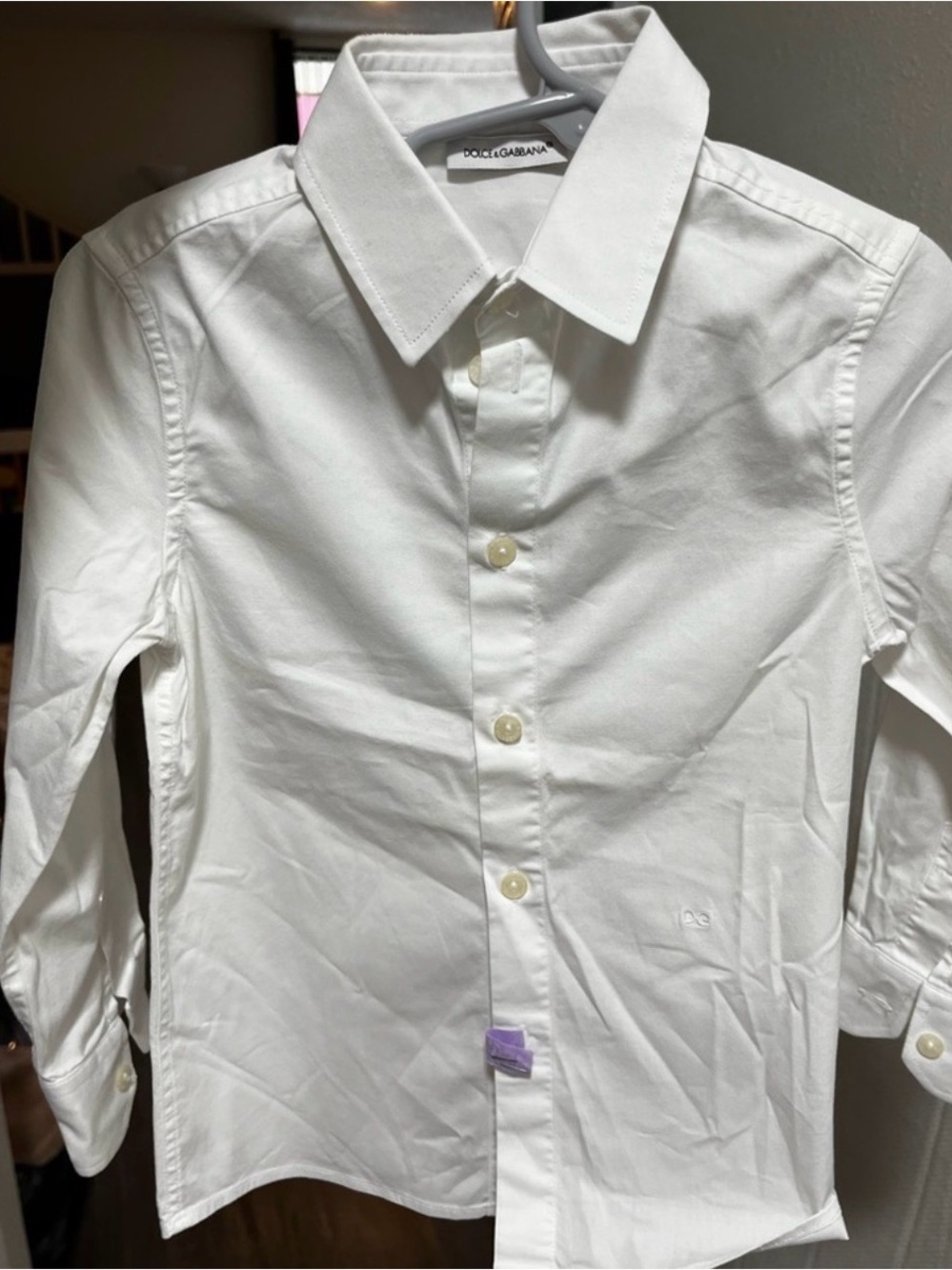 Dolce & Gabbana Boys White Button-Down Shirt